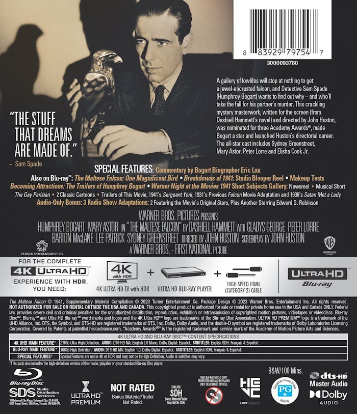 The Maltese Falcon (4K Ultra HD + Blu-ray) [UHD]