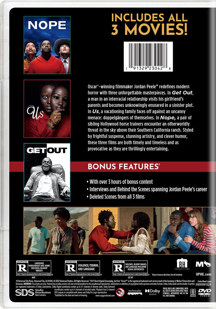 Buy Jordan Peele - 3-movie Collection Box Set DVD | GRUV