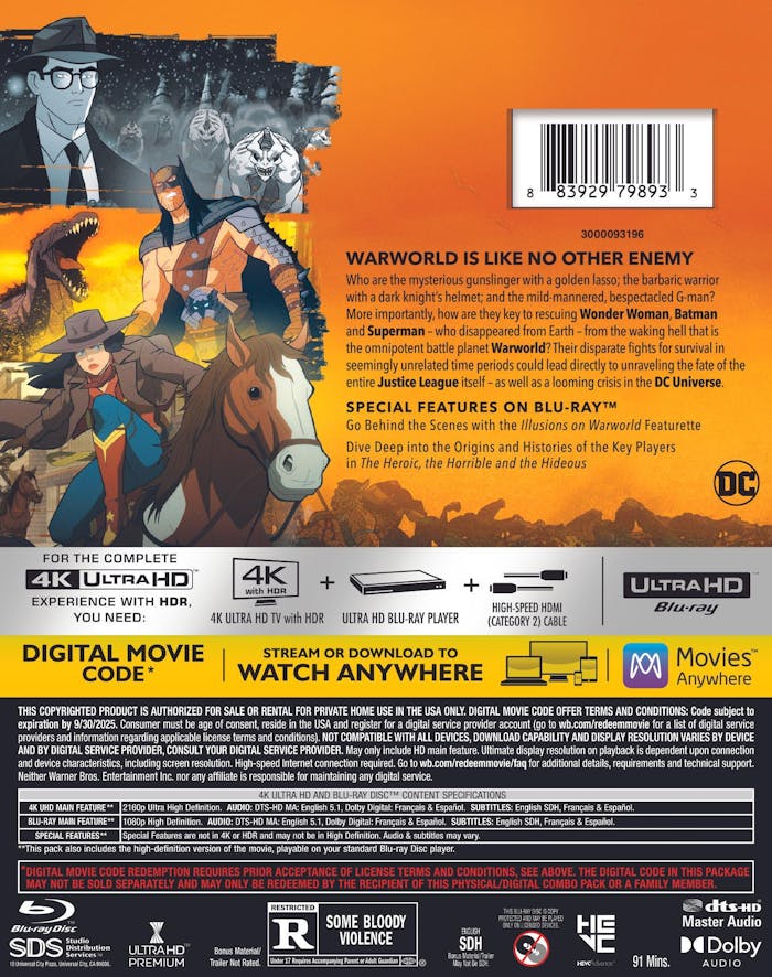 Justice League: Warworld (4K Ultra HD + Blu-ray) [UHD]