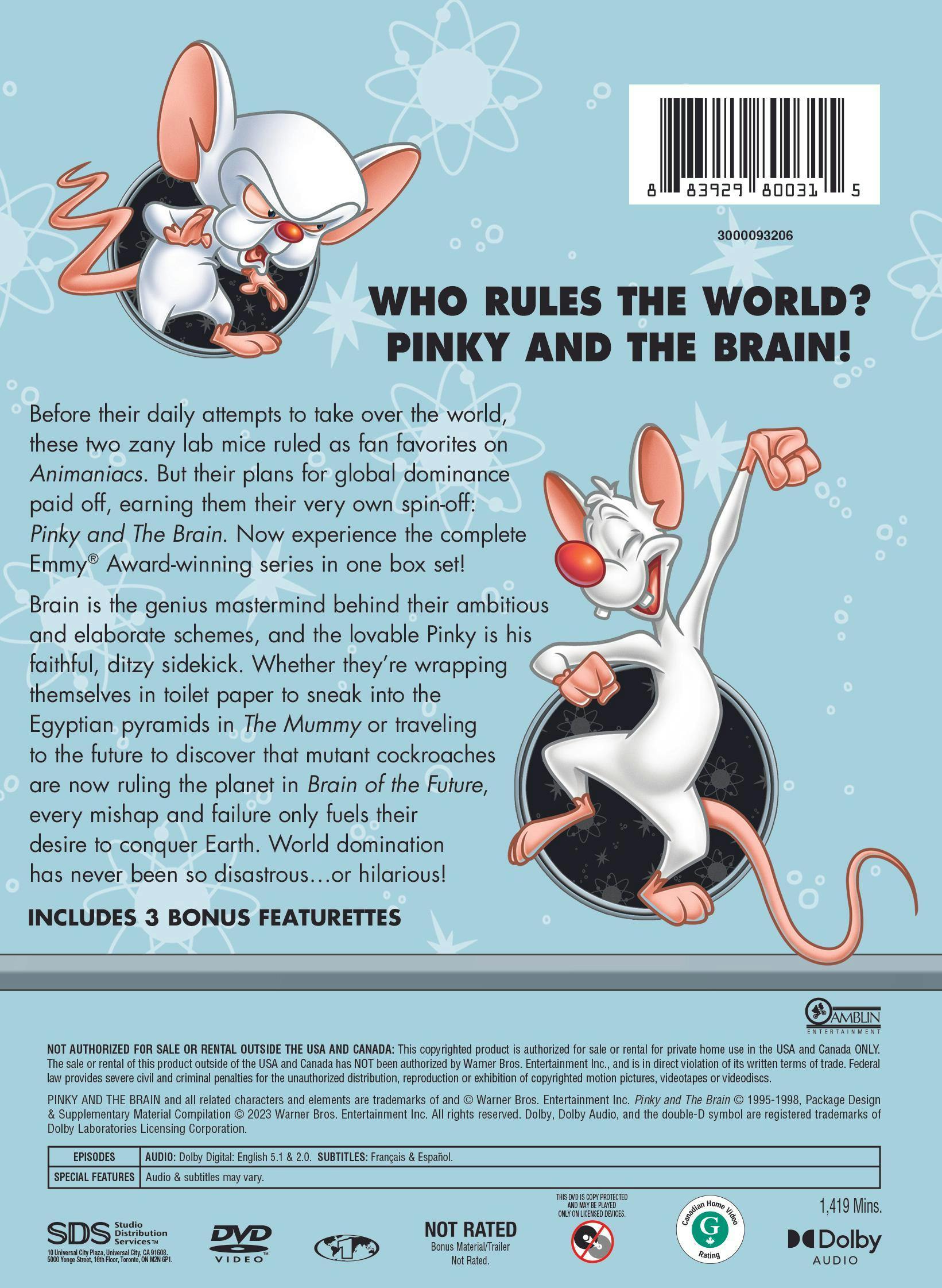 Buy Pinky And The Brain The Complete Series Box Set DVD GRUV   1000820107 3 7253 