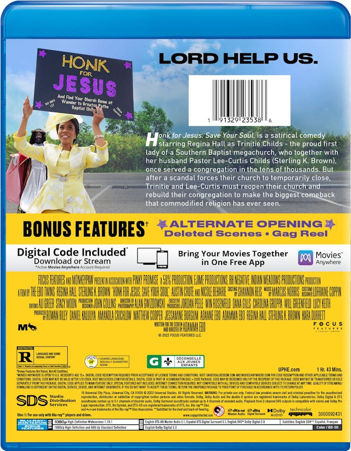 Honk for Jesus. Save Your Soul (Blu-ray + Digital Copy) [Blu-ray]