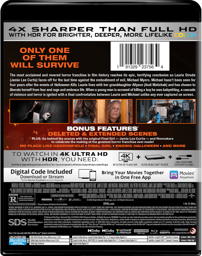 Halloween Ends (4K Ultra HD + Blu-ray) [UHD]