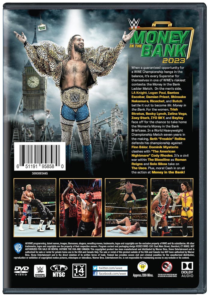 WWE: Money in the Bank 2023 [DVD]