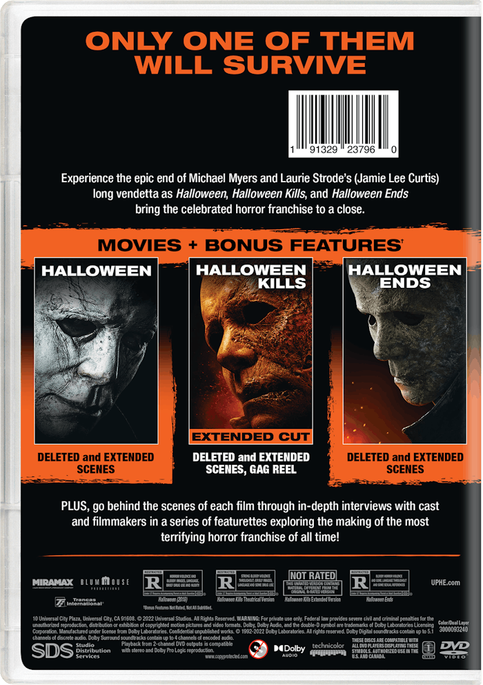 Halloween/Halloween EndsBox Set DVD | GRUV