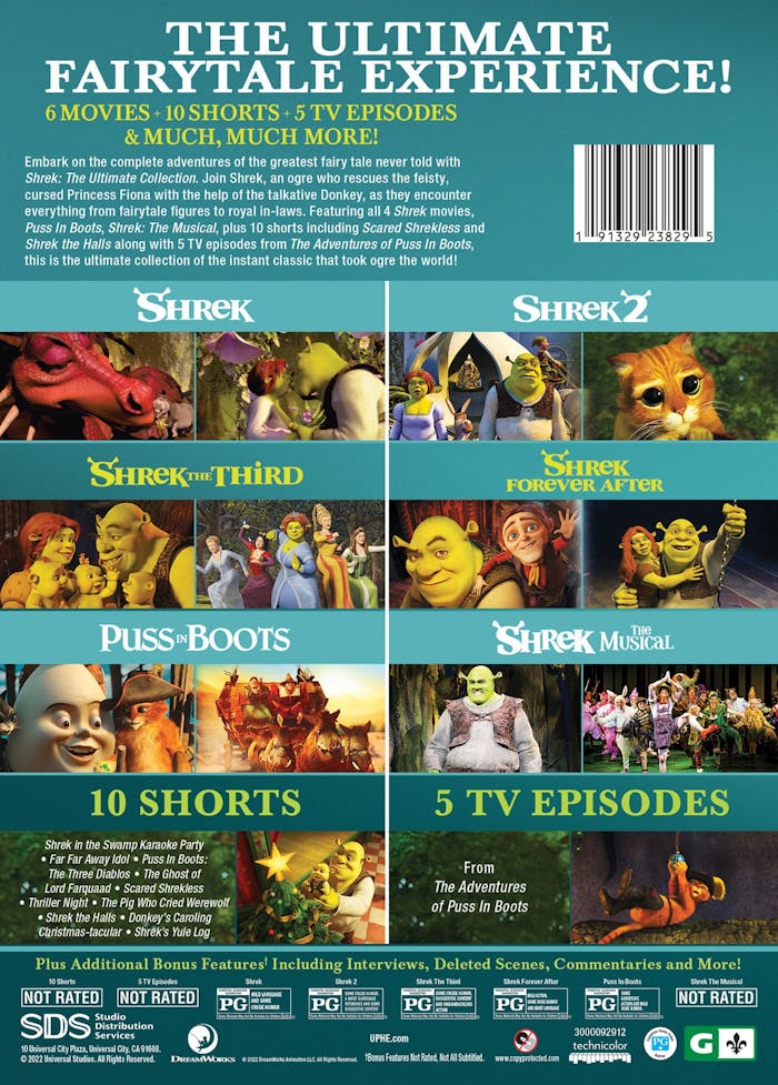 Shrek: The Ultimate Collection (Box Set) [DVD]