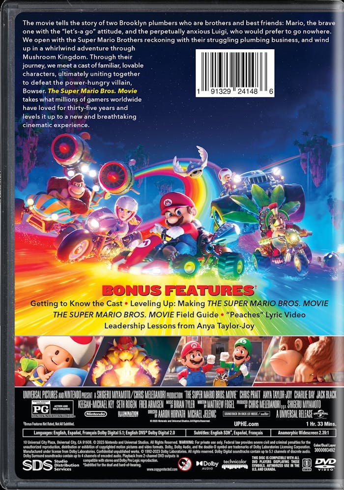 The Super Mario Bros Movie [4K UHD + Blu-ray] : Chris Pratt,  Anya Taylor-Joy, Charlie Day, Jack Black, Keegan-Michael Key, Aaron  Horvath: Movies & TV