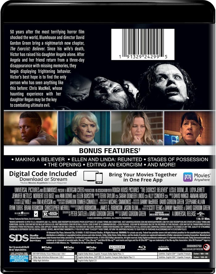 The Exorcist: Believer (4K Ultra HD + Blu-ray) [UHD]