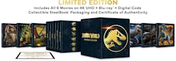 Jurassic World Ultimate Collection (Limited Edition Steelbook 4K Ultra HD + Blu-ray + Digital) [UHD]
