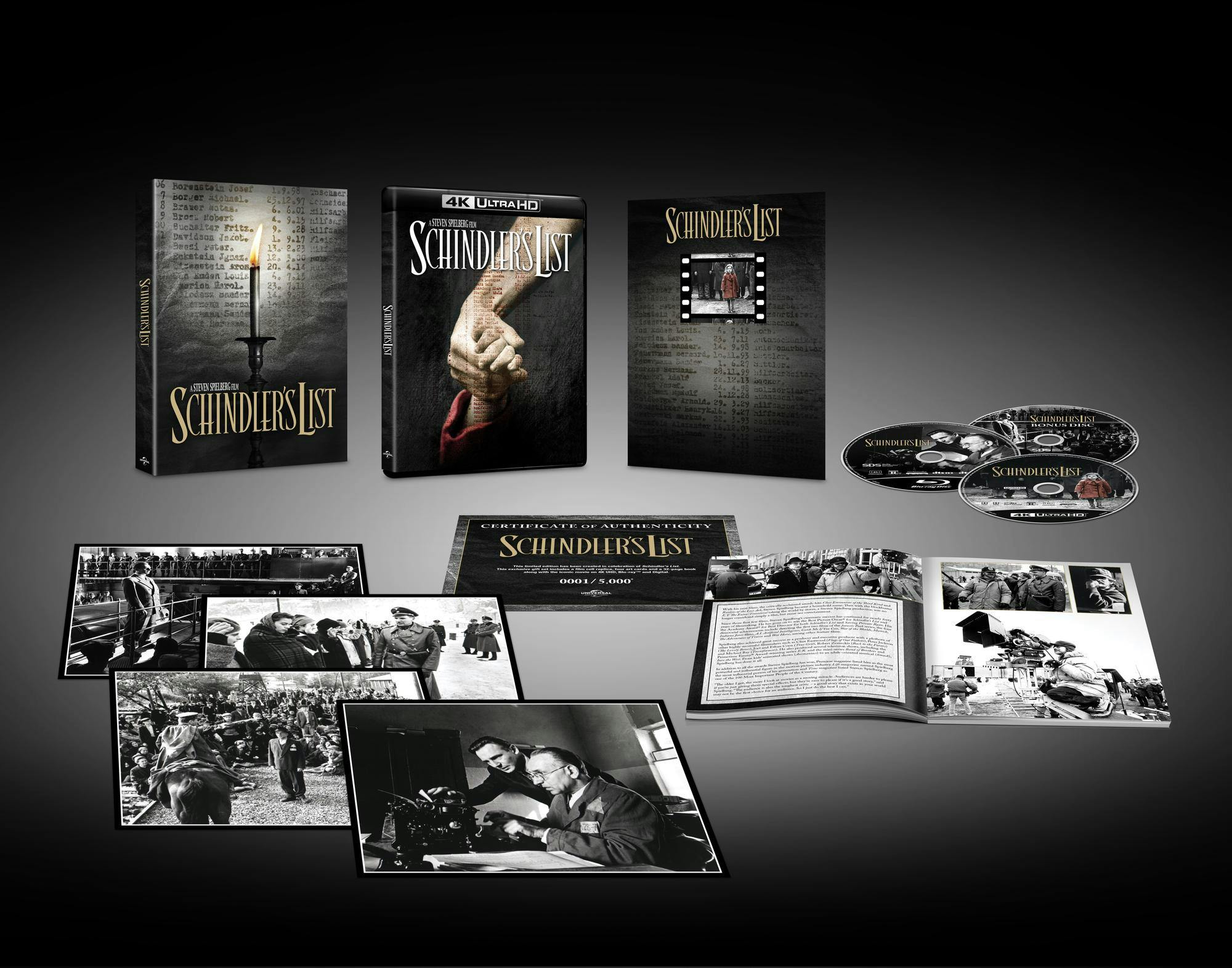 Buy Schindler's List 4K Ultra HD + Blu-ray (30th Anniversary) UHD | GRUV