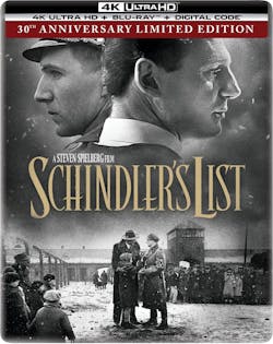 Schindler's List - 30th Anniversary (Limited Edition 4K Ultra HD Steelbook + Blu-ray) [UHD]