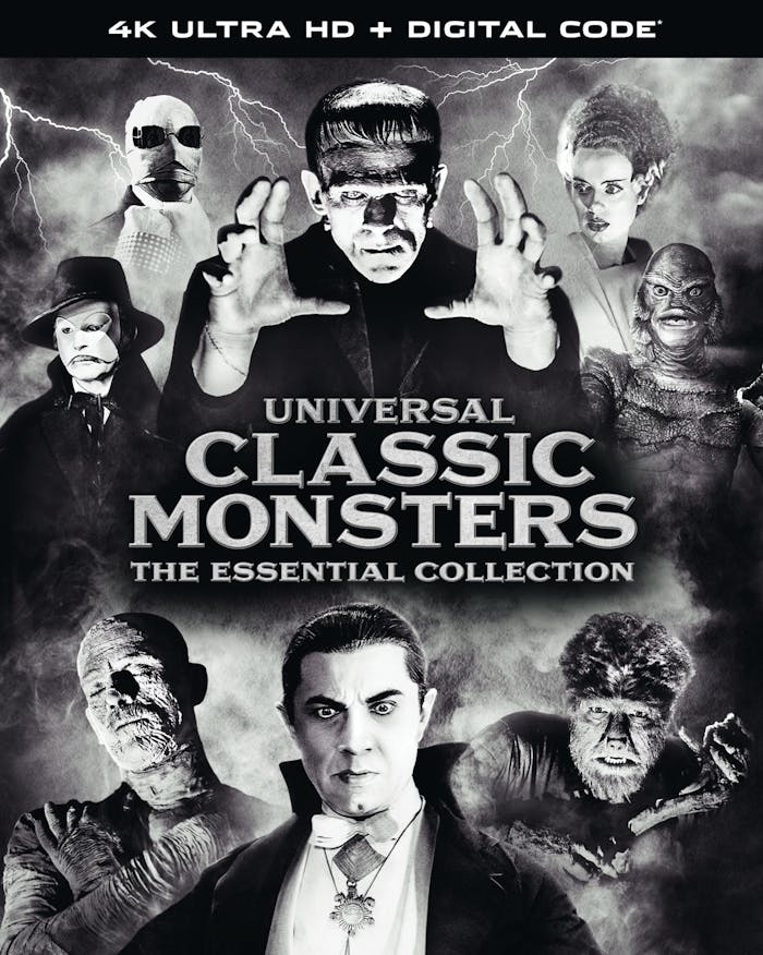 Universal Classic Monsters: The Essential Collection - 4K Ultra HD + Digital (4K Ultra HD) [UHD]