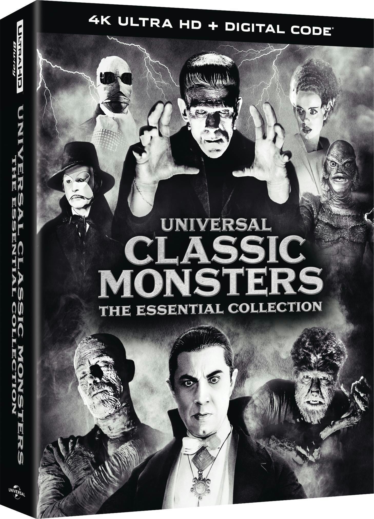 Universal Classic Monsters: The Essential Collection - 4K Ultra HD + Digital (4K Ultra HD) - UHD