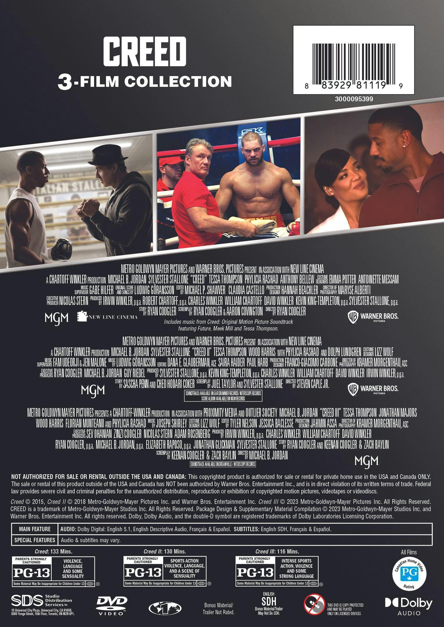 Buy Creed: 3-film Collection Box Set DVD | GRUV