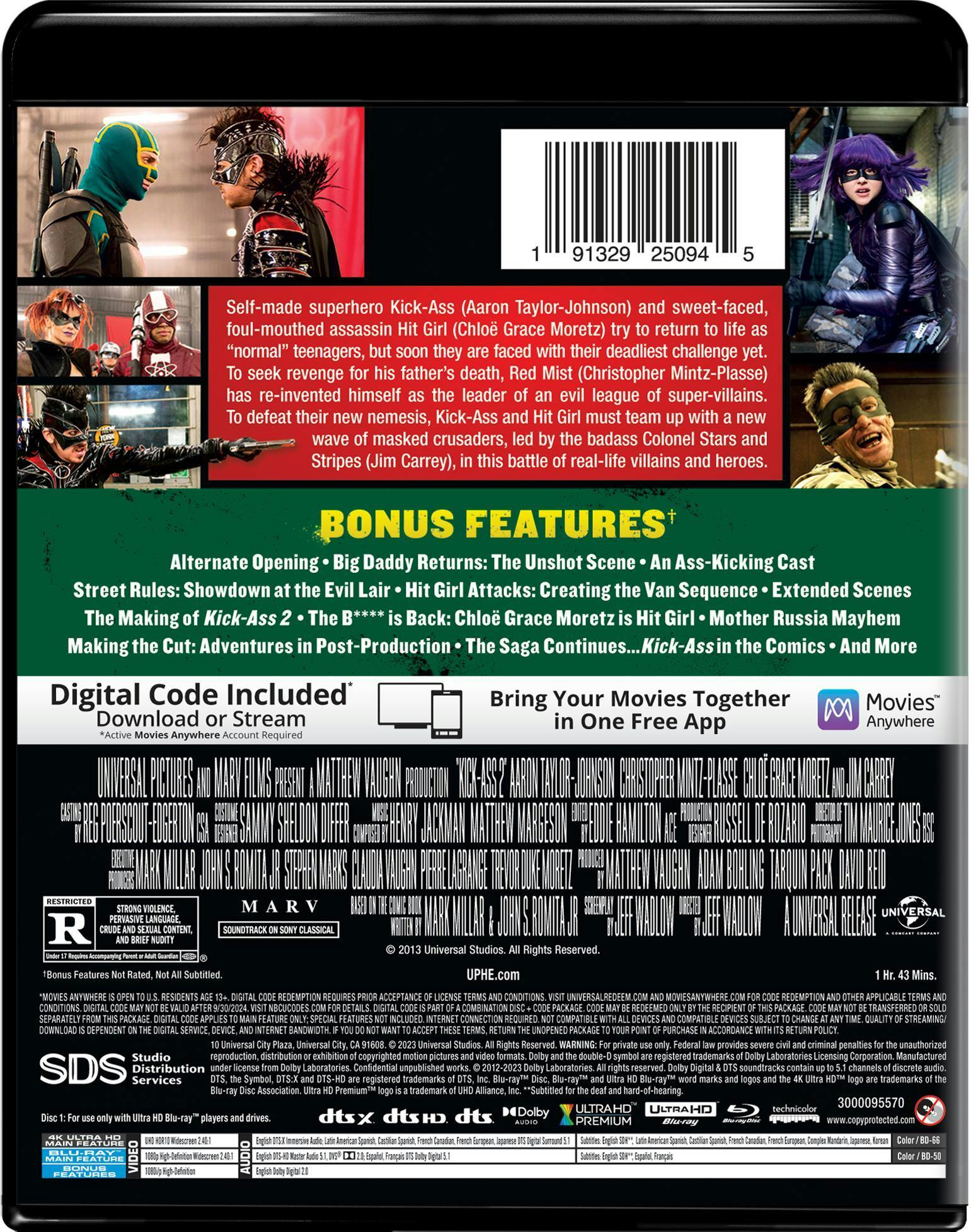 Buy Kick-Ass 2 4K Ultra HD + Blu-ray + Digital Download UHD | GRUV