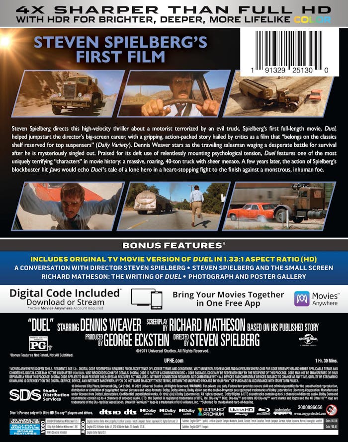 Duel GRUV Exclusive Limited Edition 4K Steelbook (4K Ultra HD + Blu-ray + Digital Download ) [UHD]