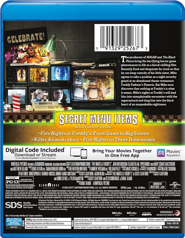 Five Nights at Freddy's (with DVD) [Blu-ray]