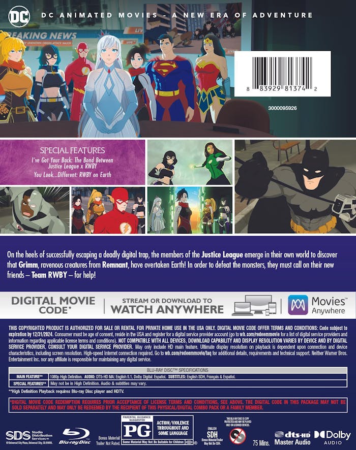 Justice League X RWBY: Super Heroes and Huntsmen - Part Two [Blu-ray]
