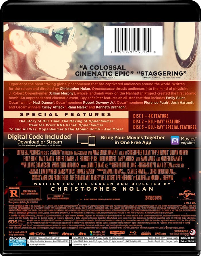 Oppenheimer (4K Ultra HD + Blu-ray) [UHD]