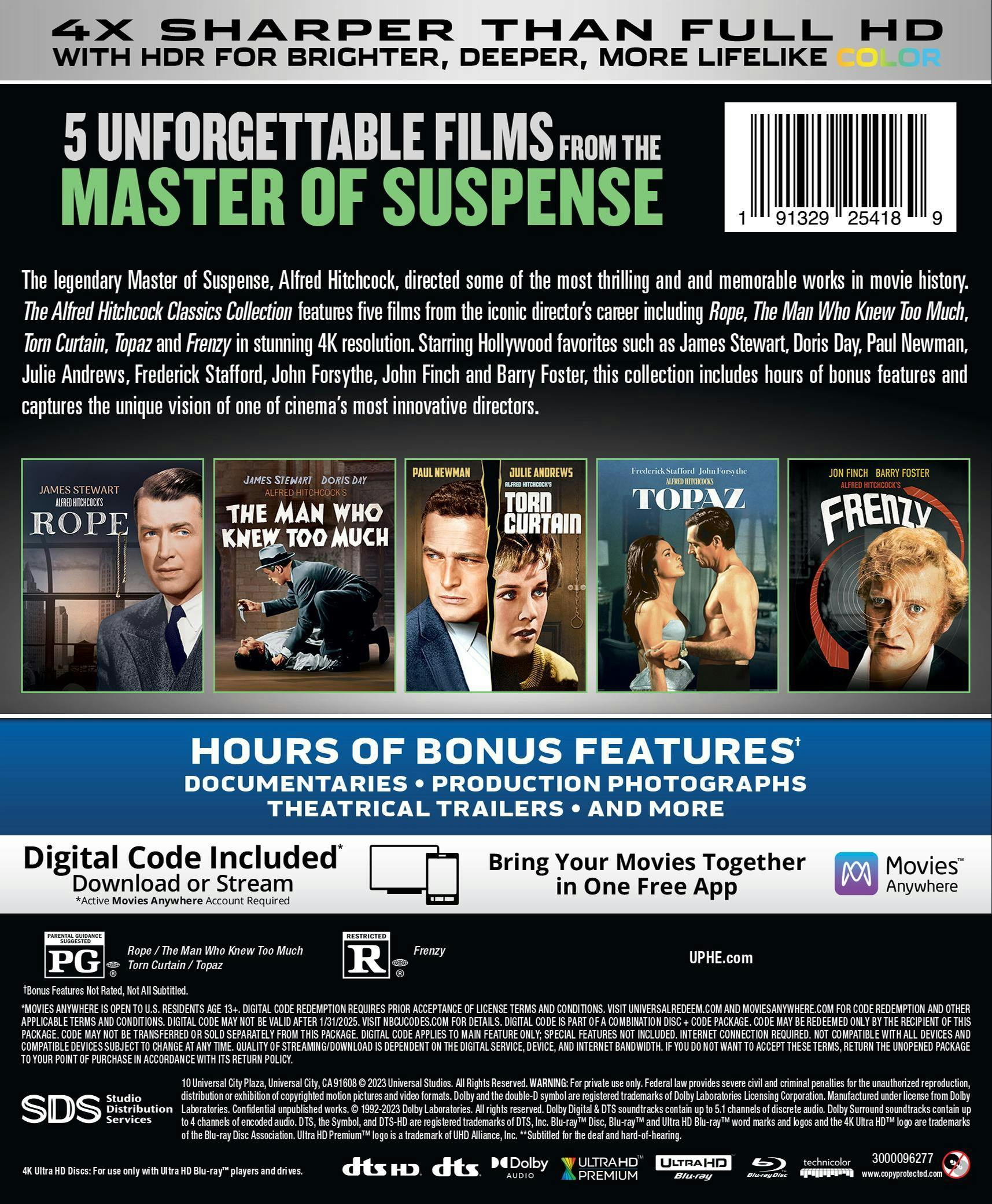 Pre-order The Alfred Hitchcock Classics Collection 4K Ultra HD +