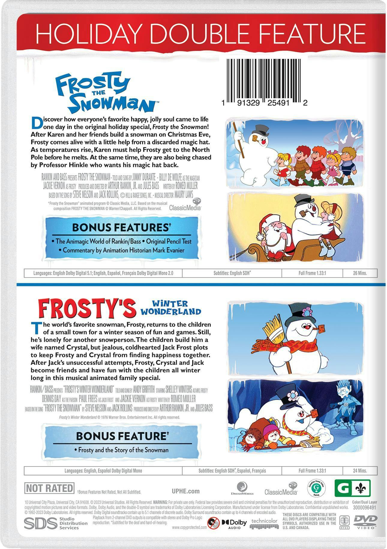 Buy Frosty the Snowman Holiday Double Feature DVD | GRUV