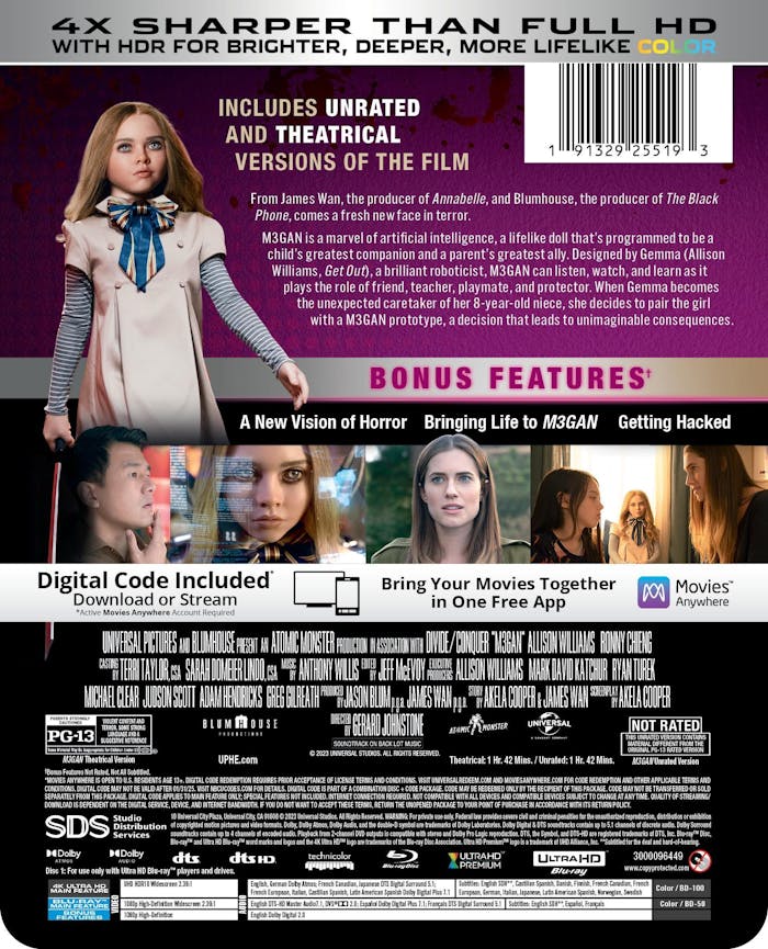 M3GAN (Limited Edition 4K Ultra HD Steelbook + Blu-ray + Digital) [UHD]