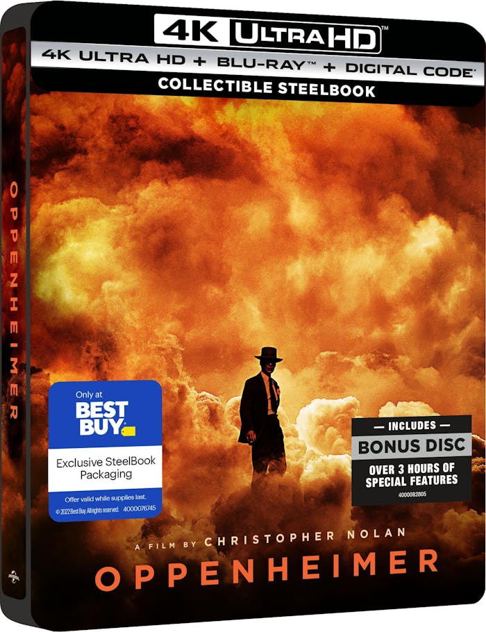 Oppenheimer (4K Ultra HD Collectible Steelbook + Blu-ray) [UHD]