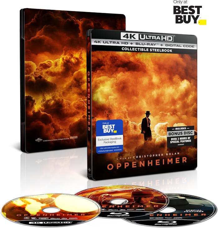 Oppenheimer (4K Ultra HD Collectible Steelbook + Blu-ray) [UHD]