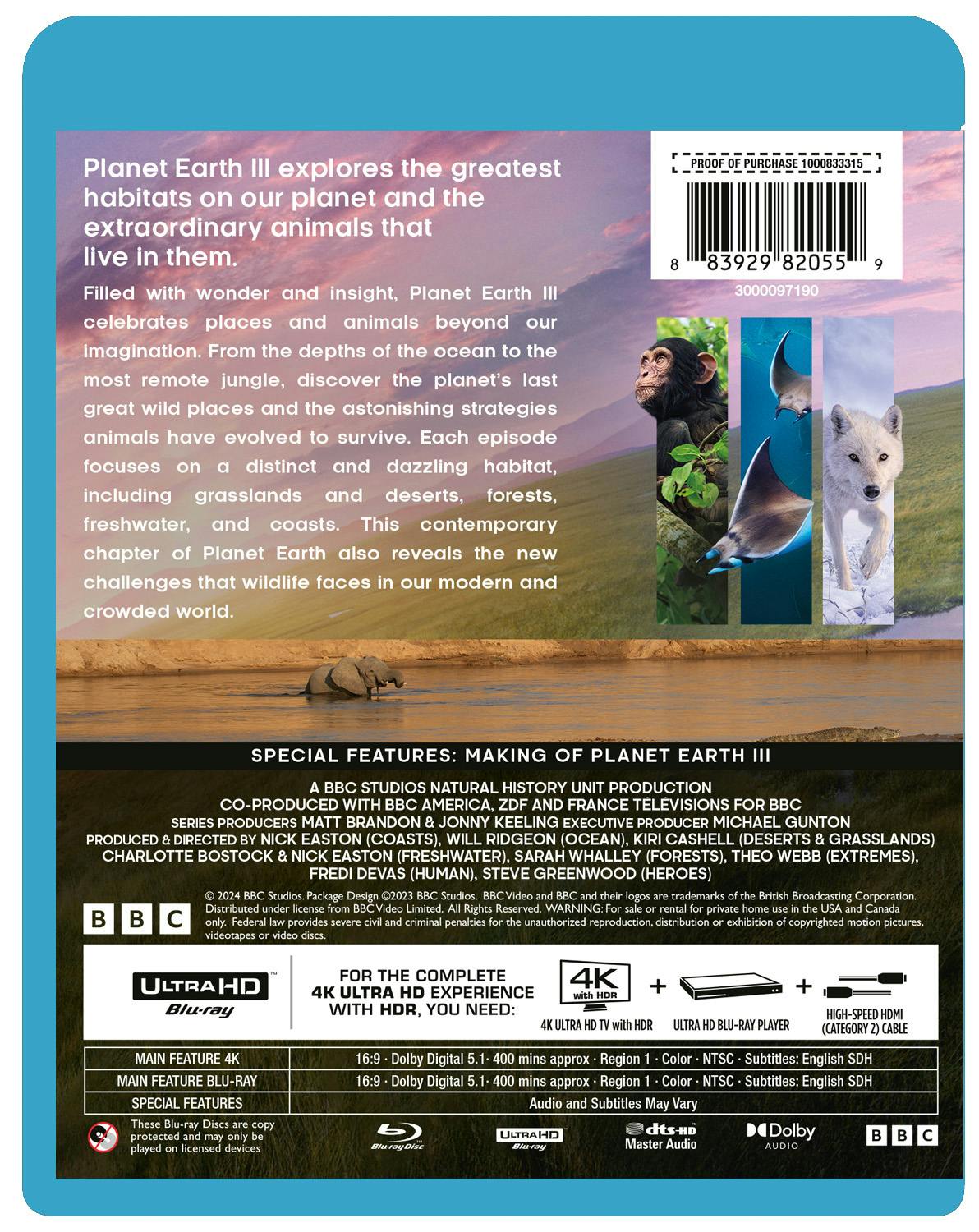 Buy Planet Earth III 4K Ultra HD + Blu-ray UHD | GRUV
