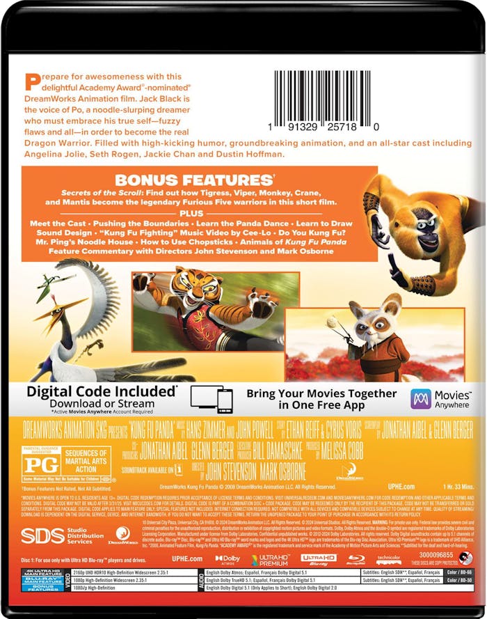 Kung Fu Panda (4K Ultra HD) [UHD]