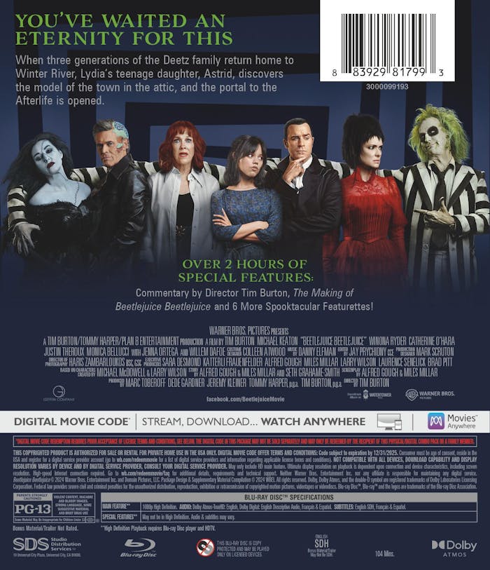 Beetlejuice Beetlejuice [Blu-ray]