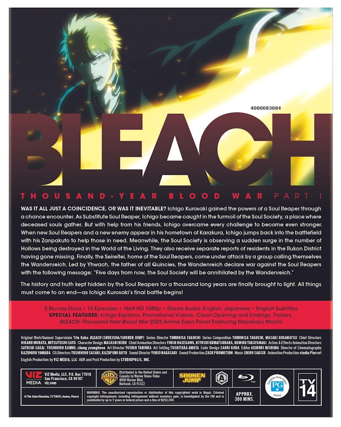 Bleach - Thousand-Year Blood War - Part 1 [Blu-ray]