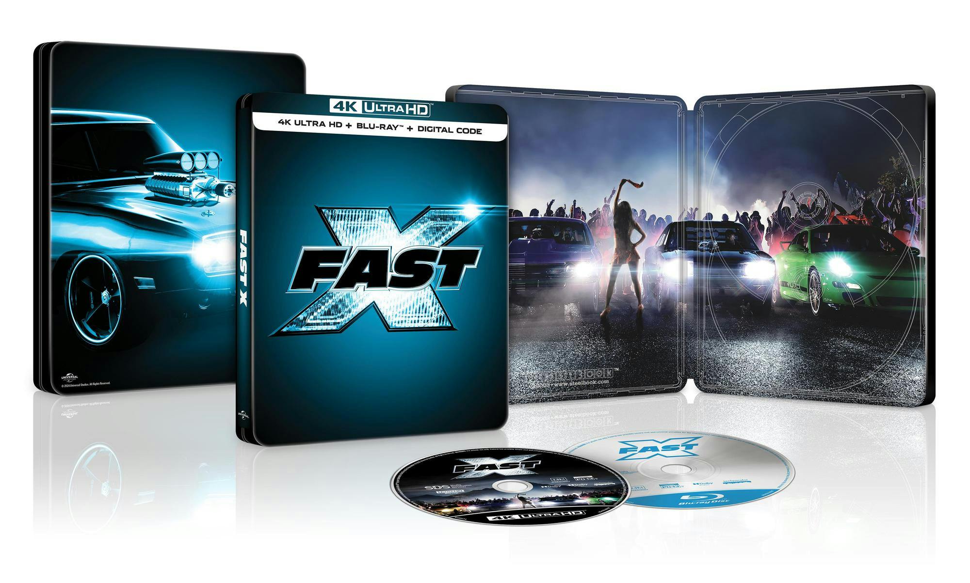 Fast X - Glow-in-the-Dark Limited Edition Steelbook (4K Ultra HD + Blu-ray + Digital) - UHD