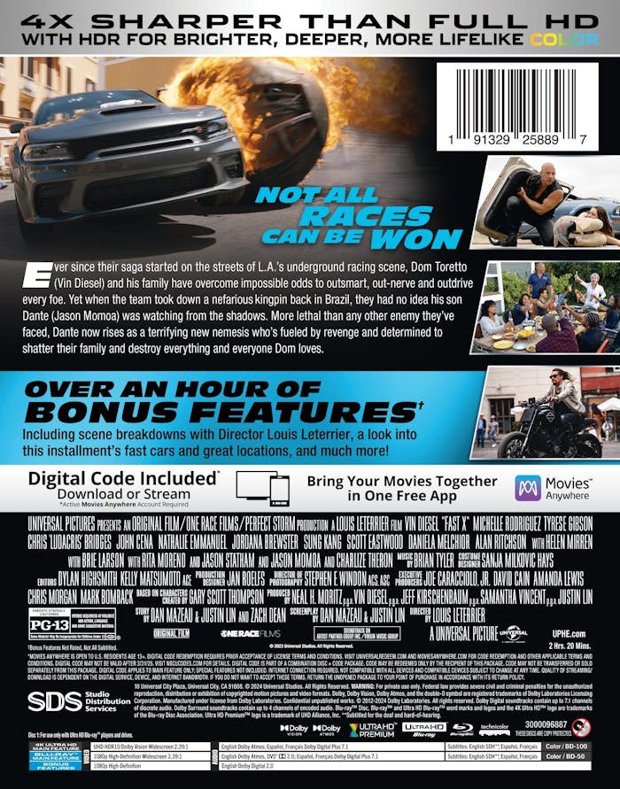 Fast X - Glow-in-the-Dark Limited Edition Steelbook (4K Ultra HD + Blu-ray + Digital) [UHD]