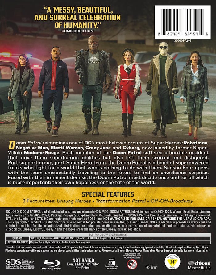 Doom Patrol: The Complete Fourth Season [Blu-ray]