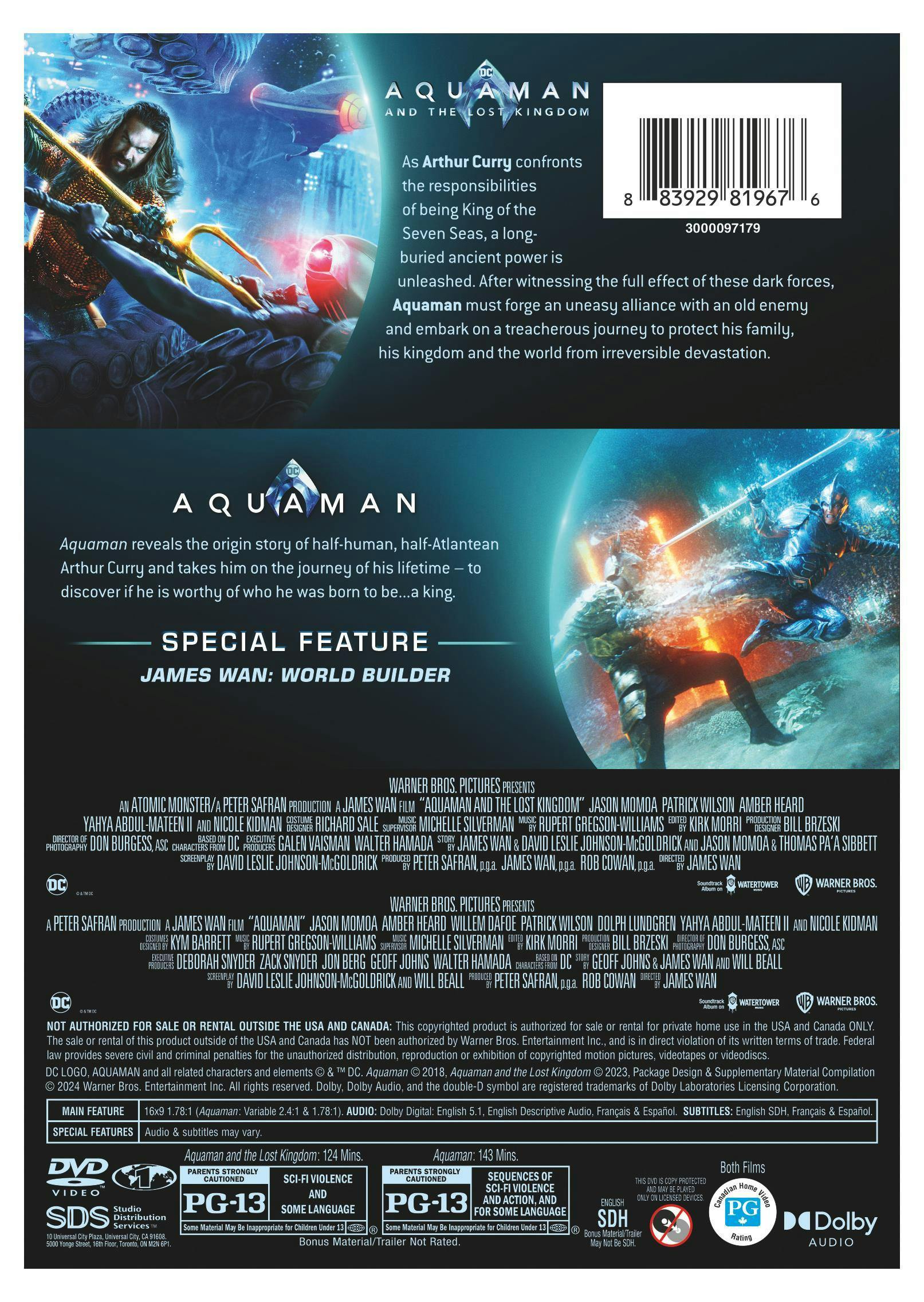 Buy Aquaman 2 film Collection DVD GRUV