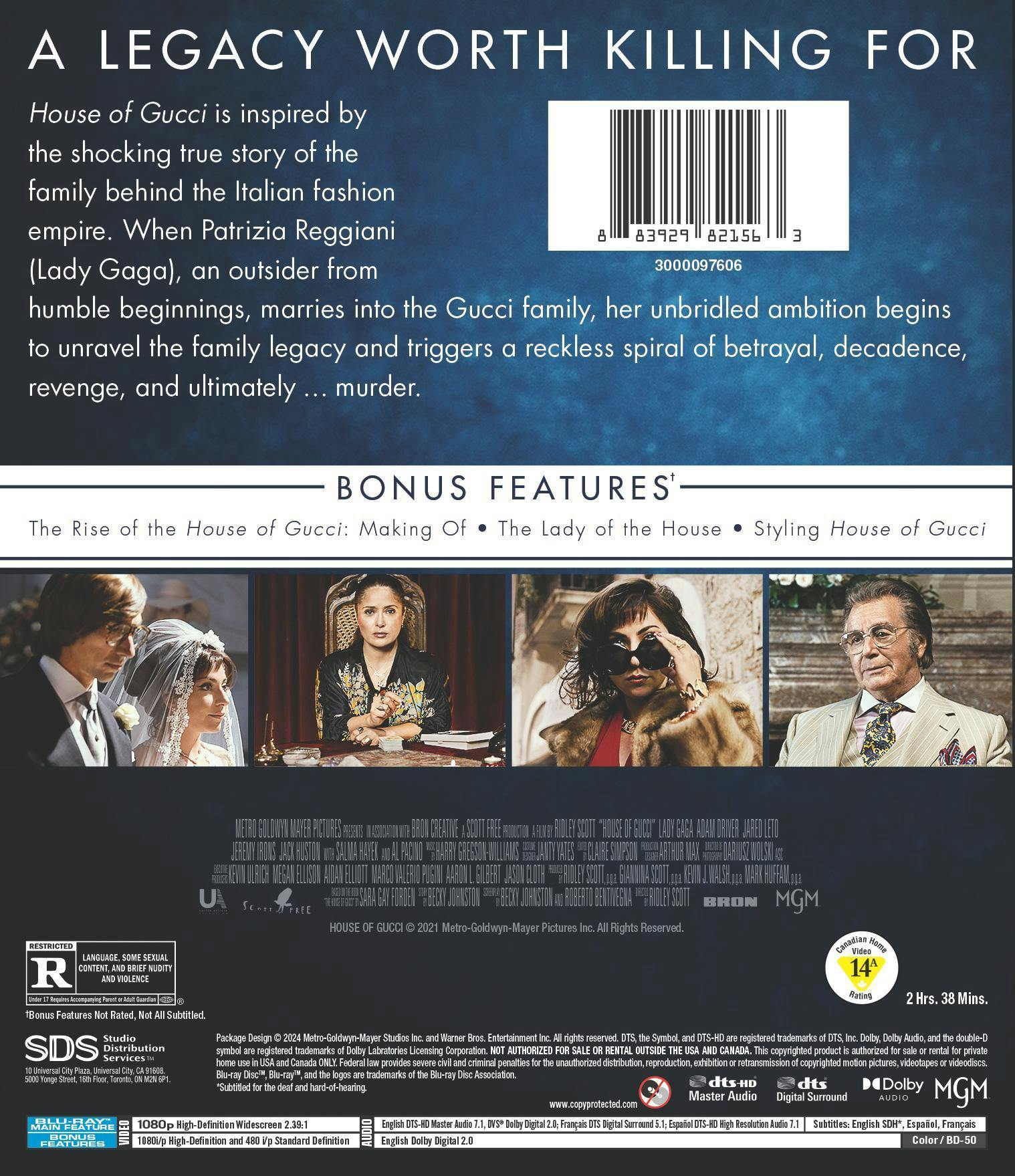 Buy House of Gucci Blu-ray | GRUV