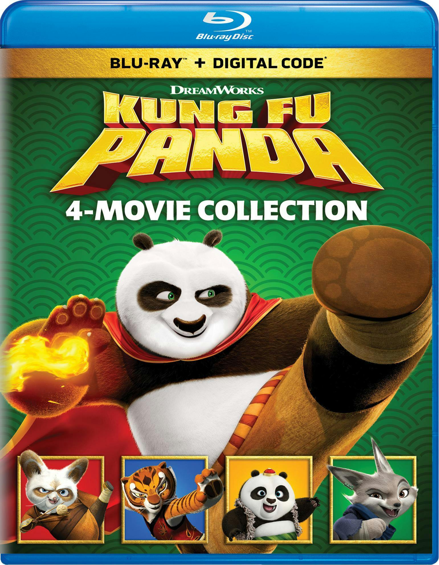 Buy Kung Fu Panda: 4 Movie Collection Blu-ray + Digital Blu-ray | GRUV
