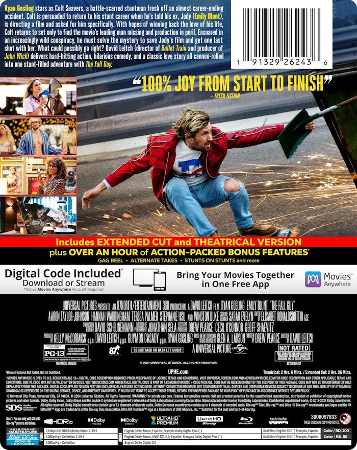 The Fall Guy (2024) - Limited Edition Steelbook (4K Ultra HD + Blu-ray + Digital) [UHD]