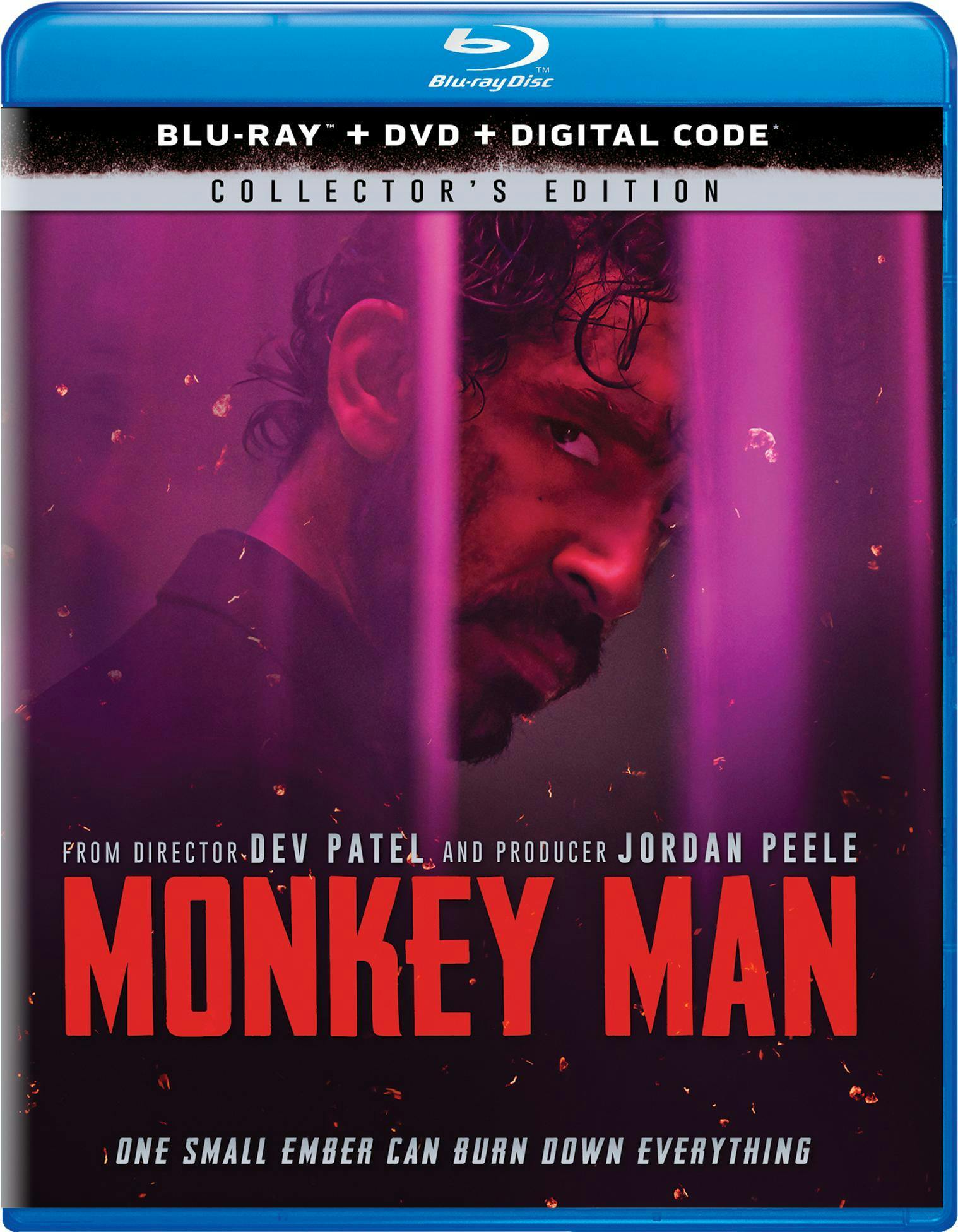 Monkey Man - Collector's Edition Blu-ray + DVD + Digital (with DVD) - Blu-ray