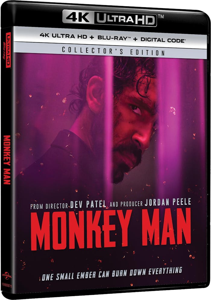 Monkey Man - Collector's Edition 4K Ultra HD + Blu-ray + Digital (4K Ultra HD + Blu-ray) [UHD]