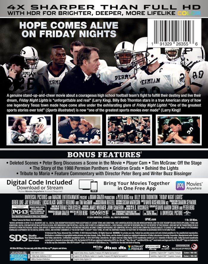 Friday Night Lights (Limited Edition Steelbook) [UHD]