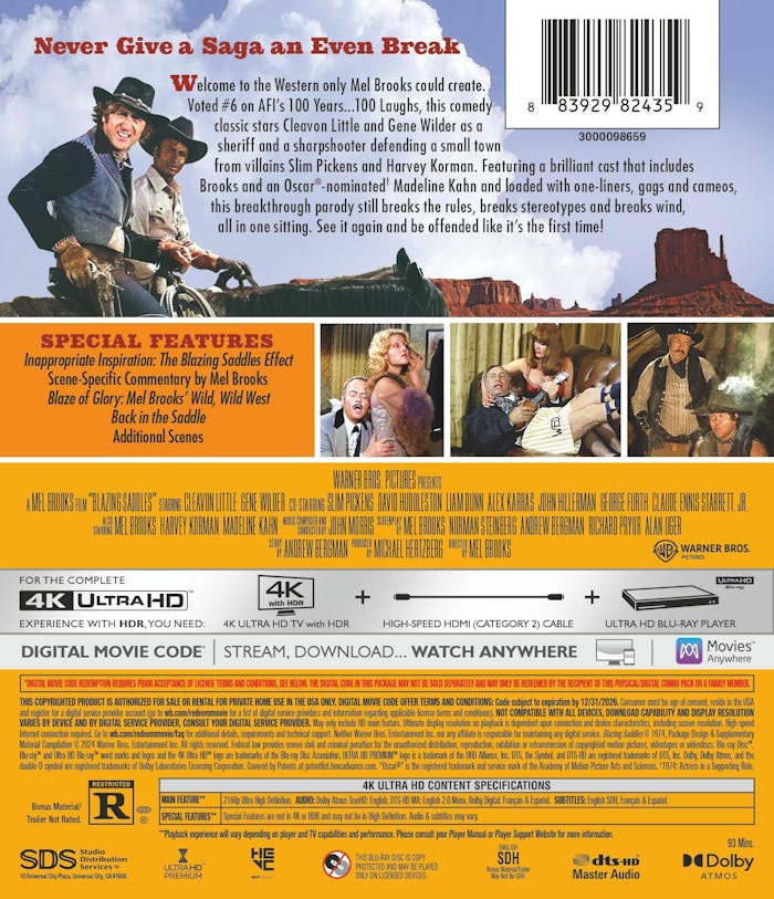 Blazing Saddles (4K Ultra HD) [UHD]