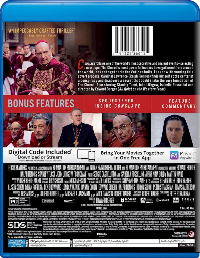 Conclave - Blu-ray + Digital [Blu-ray]