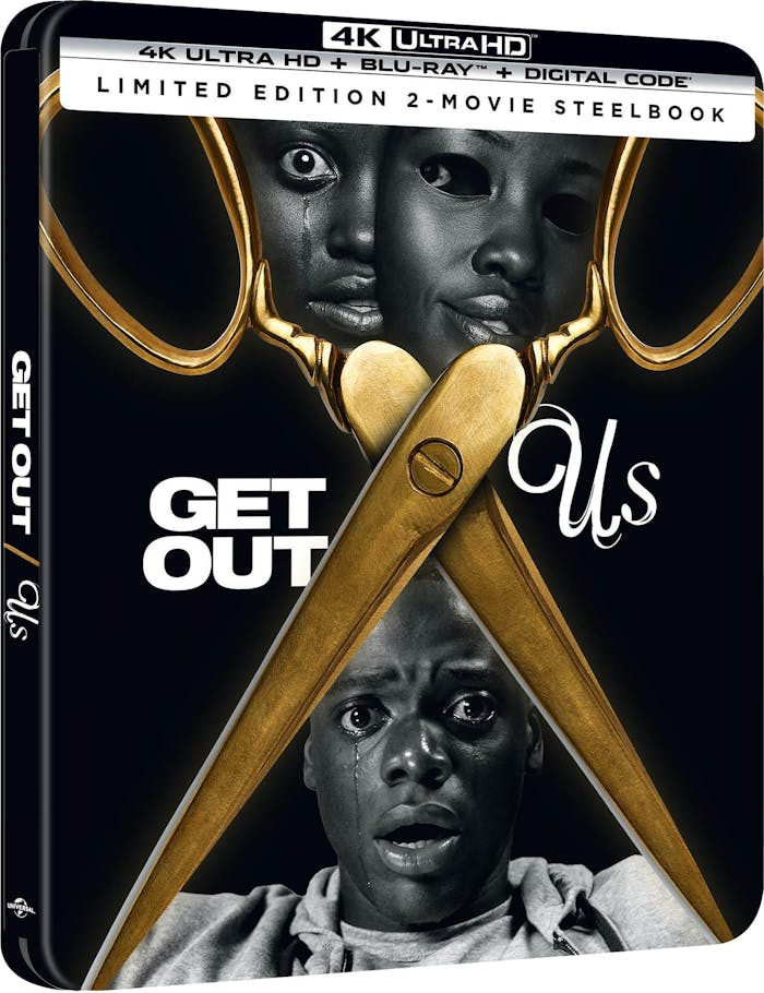 Get Out / Us Double Feature - Limited Edition Steelbook 4K Ultra HD + Blu-ray + Digital (Limited Edi