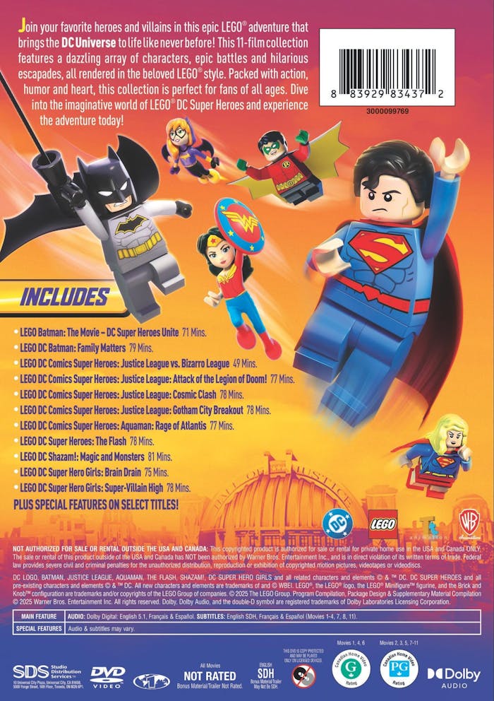 LEGO DC Super Heroes 11-Film Collection [DVD]