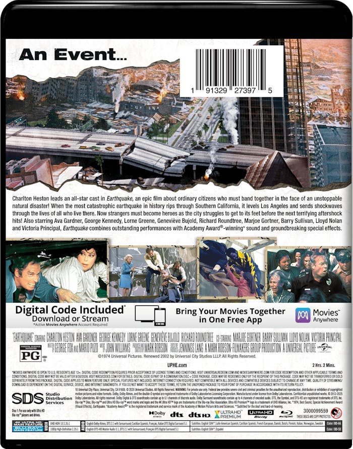Earthquake (4K Ultra HD + Blu-ray + Digital) [UHD]