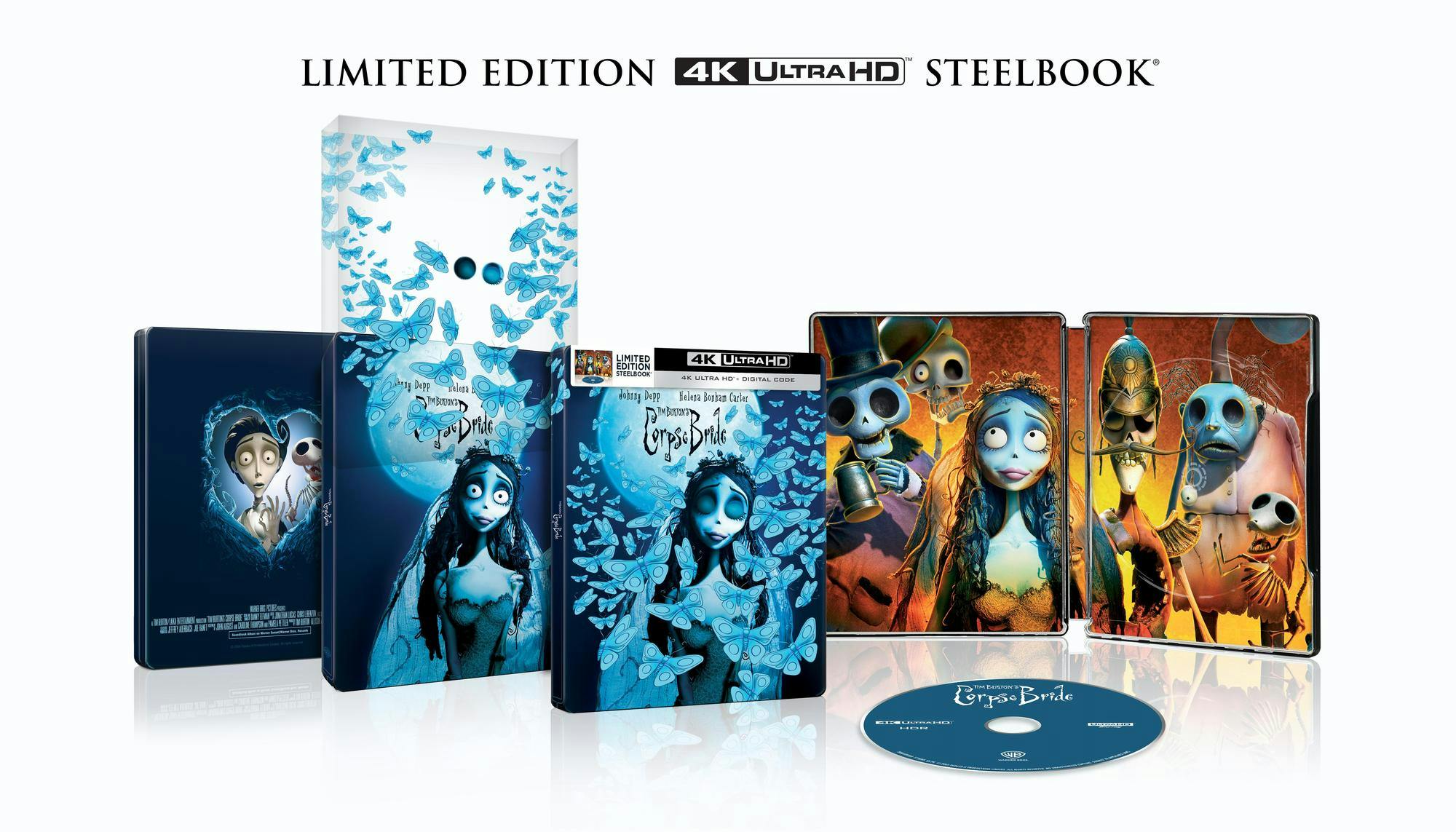 Tim Burton's The Corpse Bride (Limited Edition 4K Ultra HD Steelbook + Digital) - UHD