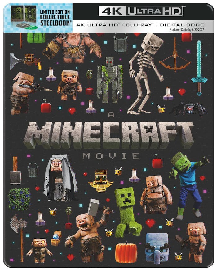 A Minecraft Movie (Limited Edition 4K Ultra HD Steelbook + Blu-ray) [UHD]