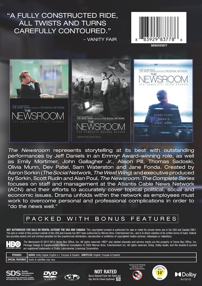 The Newsroom: The Complete Series  [DVD]