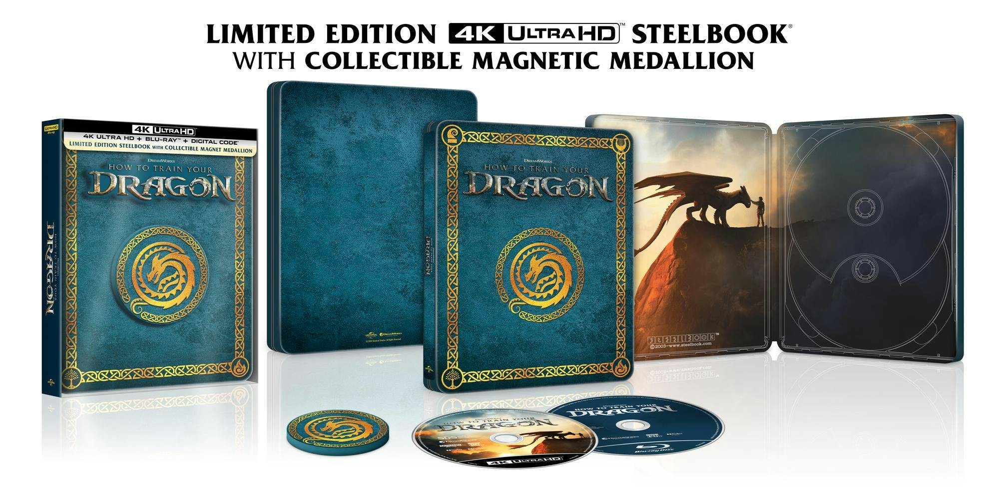 How To Train Your Dragon (Limited Edition 4K Ultra HD Steelbook + Blu-ray + Digital) - UHD